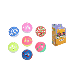 CAJA CON PELOTAS PARA GATO