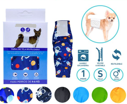 PAÑAL PARA PERRO MACHO