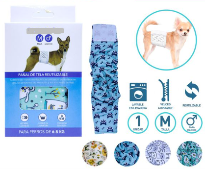 PAÑAL PARA PERRO MACHO