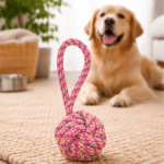 Pelotas de Cuerda con Sonido para Perros (28 cm) Pack 3 Unidades. - Imagen 2