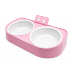 Plato Doble Antideslizante para Mascotas (Comida + Agua) 30cm.