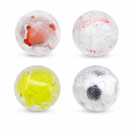 Pelota Sonajera Transparente 7,5cm. para Perros y Gatos (Pack x3)