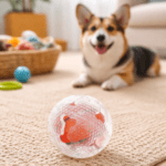 Pelota Sonajera Transparente 7,5cm. para Perros y Gatos (Pack x3) - Imagen 2