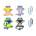 Set Arnés + Correa para Perro (Talla S) 1,5cm. x 120cm. – Colores Surtidos