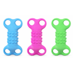 Juguete Mordedor para Perros con Agarre Doble 12x6cm. (Pack 6)