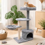 Rascador Torre para Gatos 80 cm con Cueva y Hamaca (45x50cm) - Imagen 2