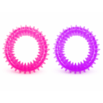 Aro Mordedor Dental con Púas 9cm. para Perros – Colores Surtidos (Pack x6)
