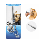 Tijera Cortapelo Plana de Acero Inoxidable para Mascotas - Pack 3 Unidades.