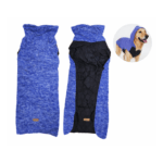 Abrigo Talla "2XL" para Perros – Azul/Negro - Pack 3 Unidades.