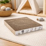 Rascador Cuadrado de Cartón para Gatos 21x21cm – Antiestrés - Imagen 2