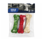 Huesitos Snack de Colores para Perros 3pcs (8cm.)