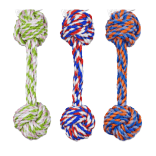 Diseño sin título 3und. ($1.880 c/u) - Juguete de Cuerda para Perro Doble Nudo 19 × 6 cm - Imagen 1