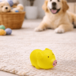 Juguete Sonoro para Perros Cerdito 8 x 5,5 cm – Mordedor de Goma (Pack x3) - Imagen 2