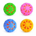 3 und. ($1.430 c/u) - Pelota Sonora para Perros 7,5 cm Tipo Rejilla