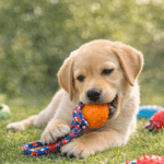 3und. ($4.350 c/u) - Pelota Mordedora para Perros con Cuerda de Caucho Dental 7 cm - Imagen 2