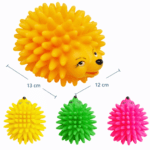 3und. ($2.630 c/u) - Juguete para Perro Erizo con Sonido de Goma Texturizada 13 × 12 × 10 cm