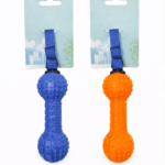 3und. ($2.390 c/u) - Mordedor para Perro Tipo Mancuerna de Goma Texturizada 19 × 6.5 cm