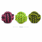 6und. ($980 c/u) - Pelota de Cuerda para Perro Mordedora 7.5 cm