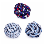 6und. ($1.040 c/u) - Pelota de Cuerda para Perro Trenzada 7 cm