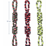 3und. ($4.790 c/u) - Juguete de Cuerda para Perro con Doble Agarre y Nudos