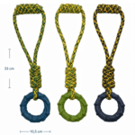 3und. ($3.440 c/u) - Juguete de Cuerda para Perro con Aro Mordedor 33 cm