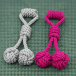 3und.  ($3.890 c/u) - Juguete de Cuerda para Perro con Doble Bola y Asa 30 cm - Imagen 2