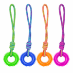 3und. ($1.730 c/u) - Juguete de Cuerda para Perro con Anillo Dental Texturizado 40 × 10 cm