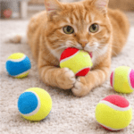 6und. ($780c/u) - Pelota para Gatos Tipo Tenis - Imagen 2