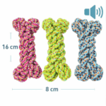 3und. ($1.940 c/u) - Hueso de Cuerda para Perros con Sonido