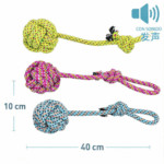 3und. ($2.240 c/u) - Juguete de Cuerda con Pelota para Perros con Sonido