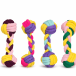 3und. ($1.730 c/u) - Juguete de cuerda trenzada con nudos para perros