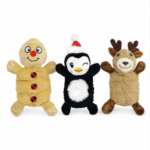 3und. ($4.640 c/u) - Juguete Navideño para Perros Peluche Personajes Navidad