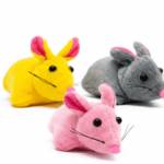 6und. ($1.430 c/u) - Juguete para gatos ratón de peluche con vibración