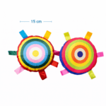 3und. ($1.580 c/u) - Juguete para Perros Peluche Circular Multicolor