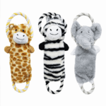 3und. ($4.340 c/u) - Juguete para Perro Peluche con Aro de Cuerda