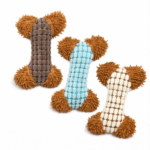 6und. ($1.640 c/u) - Juguete para Perro Peluche Hueso Texturizado