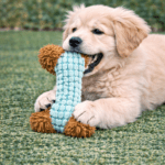 6und. ($1.640 c/u) - Juguete para Perro Peluche Hueso Texturizado - Imagen 2