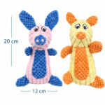 3und. ($3.290 c/u) - Juguete para Perro Peluche Animal Texturizado