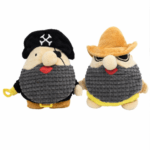 3und. ($3.440 c/u) - Juguete de Peluche Pirata y Vaquero para Perros