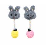 3und. ($1.790 c/u) - Juguete de Peluche Conejo con Cuerda y Mordedor