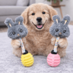 3und. ($1.790 c/u) - Juguete de Peluche Conejo con Cuerda y Mordedor - Imagen 2