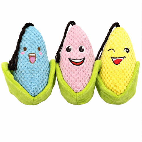 Juguetes Macostasss (4) 3und.($2.390 c/u) - Juguete de Peluche Maíz para Perros con Textura - Imagen 1