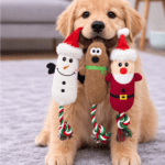 3und. ($3.440 c/u) - Juguete de Peluche Navidad para Perros con Cuerda - Imagen 2