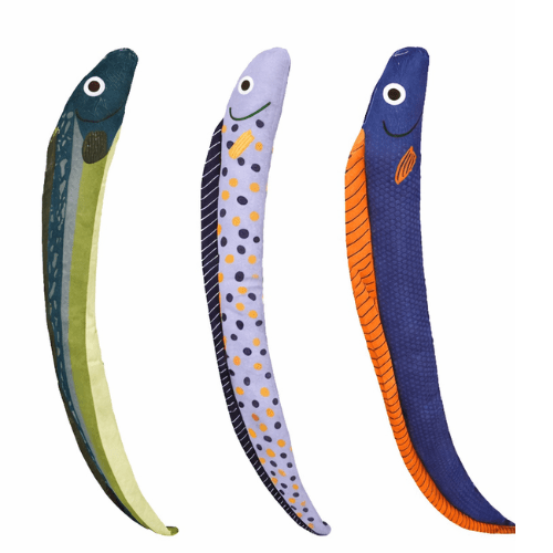 Juguetes Macostasss (56) 6und. ($1.010 c/u) - Peluche para Perros Tipo Anguila con Sonido - Imagen 1