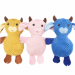 3und. ($2.030 c/u) - Peluche para Perros Vaca Suave con Sonido