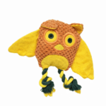 3und. ($2.630 c/u) - Peluche para Perros Búho con Cuerdas Mordedoras