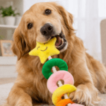 3und. ($2.480 c/u) - Peluche para Perros Estrella con Aros y Cuerda - Imagen 2