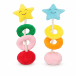 3und. ($2.480 c/u) - Peluche para Perros Estrella con Aros y Cuerda