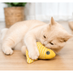 6 und. x 6.120 ($1.020 c/u) Juguete Peluche Pez para Gatos - Imagen 2