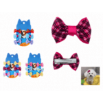 6 set. x 4.800 (800 c/set) Moños con Clip para Mascotas